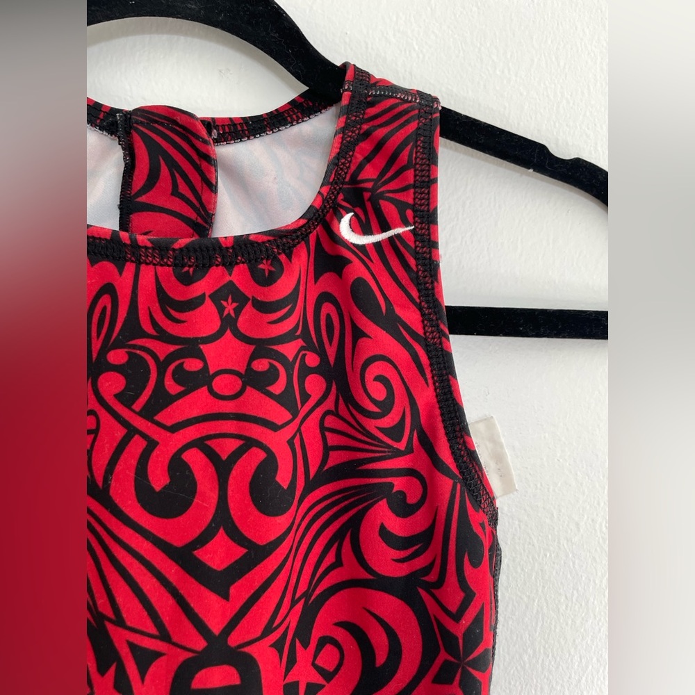 Red Nike One-Piece Swimsuit